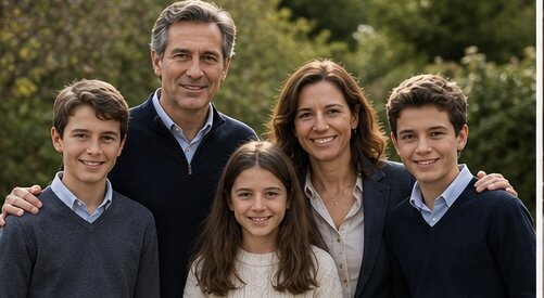 Philippe Paltruire en famille